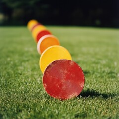 Precision Performance Minimalist Archery Targets Showcasing Dynamic Color Gradient in Competitive Sport Design for Strategic Training and Visual Branding