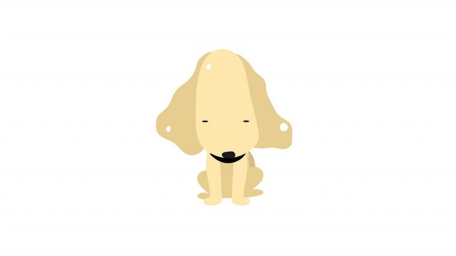 cute dog cartoon animation