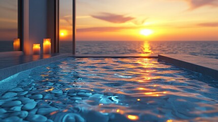 Tranquil oceanfront spa