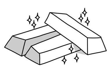 Shiny Silver Ingots Precious Metal Investment and Financial Growth