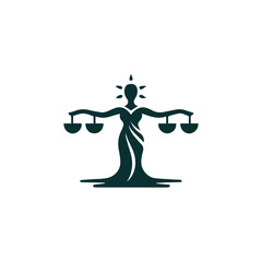 Justice goddess logo