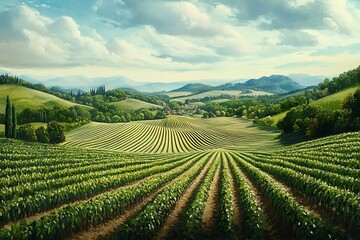vineyard in tuscany