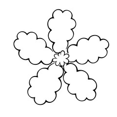 cloud flower concept