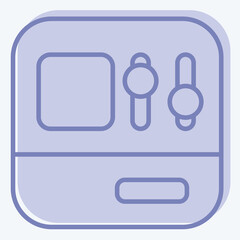 Icon Dashboard. related to Industry symbol. two tone style. design editable