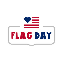 Badge. Flag day. Vector hand drawn illustration on white background.