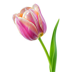 Beautiful Pink Tulip Flower Image