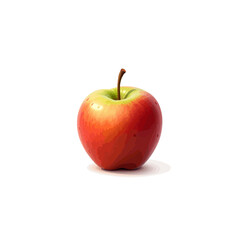 Fresh apple fruit vector image in 3D
