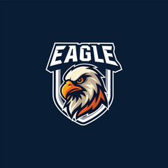 vector illustration eagle logo esport