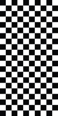 Fototapeta premium Black and White Checkerboard Design Featuring Uniform Square Tiles in an Alternating Grid