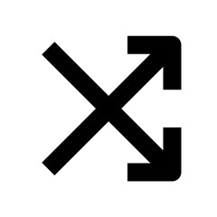 Obraz premium arrow solid icon