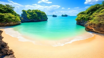 Obraz premium Exploring stunning beaches in surat thani thailand a tropical paradise awaits