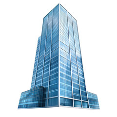 Obraz premium Modern glass skyscraper illustration