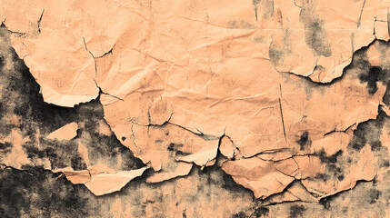 close-up view of cracked, dry earth showcasing a textured   abstract resembling cracked desert earth, with soft browns and muted reds