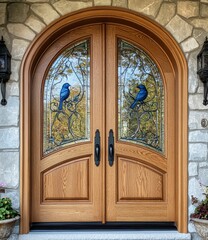Obraz premium old wooden door