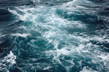 Fototapeta na wymiar Majestic Ocean Waves Crashing and Foaming A Deep Dive into Nature's Power