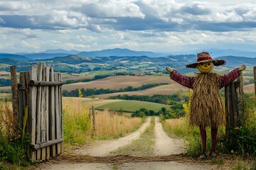 scarecrow in the field