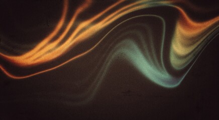 Orange blue teal Abstract blurred grainy gradient background texture. Digital grain dust soft noise effect. Fluid colors. For web header or banner design