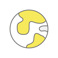 Planet icon vector stock illustration