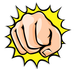 Illustration of a power fist