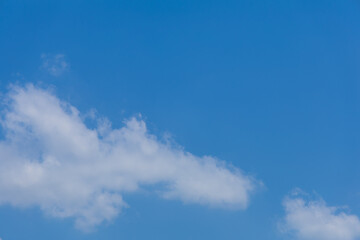 Beautiful Cumulus Clouds Against a Vibrant Blue Sky