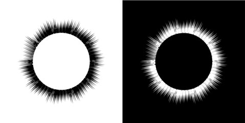 Fototapeta premium Dynamic abstract spiral sound wave rhythm lines. Circular spiral sound wave rhythm of lines. Circular futuristic abstract lines, black and white background. 