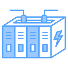 Energy Storage Blue Icon