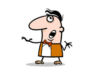A Comical Character Enjoying the Absurdity of Life and Movement