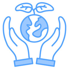 Conservation Blue Icon