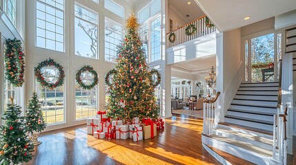 Luxurious Christmas Decorated Home