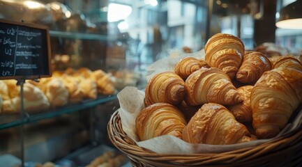 basket of croissants