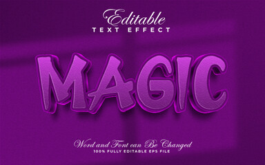 Vector Magic editable text effect in textured style