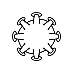 Virus icon vector stock illustration