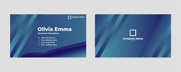 Abstract geometric business card template