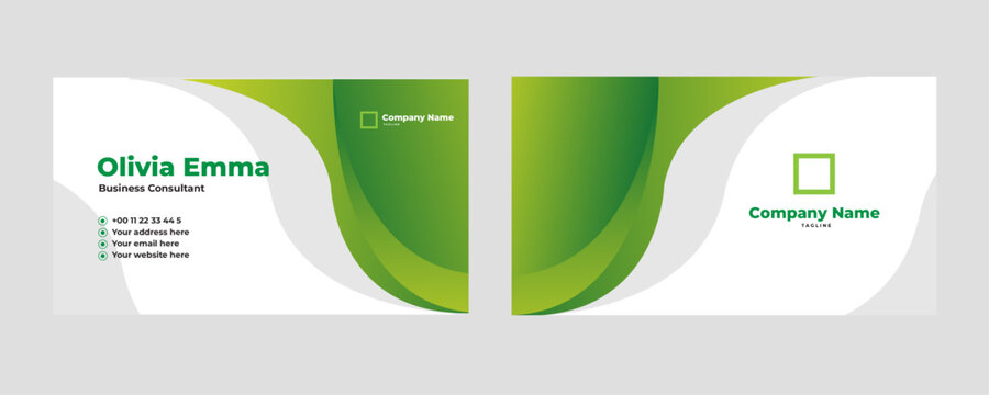 Abstract geometric business card template