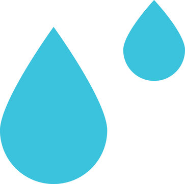 水滴や雫のアイコン記号ベクターイラスト