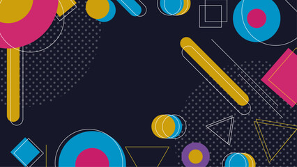 pattern colourful memphis style retro background or retro 80s wallpaper vector