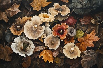 group of mushrooms