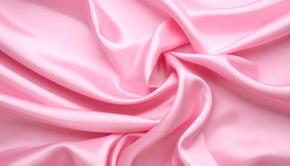 Obraz premium Luxurious Pink Silk Fabric Draped Softly Elegant Texture Background