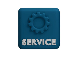 service icon 3d illustration render
