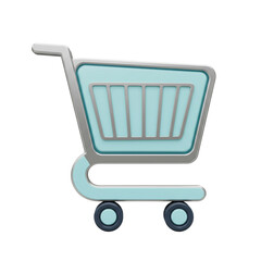 Simple Shopping Cart Icon Retail Purchase E-commerce Symbol