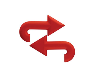 arrow icon 3d illustration render