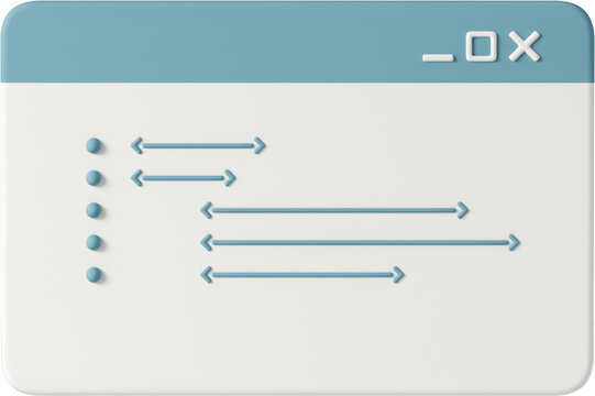 flat browser window with code
