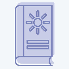 Icon Astrology Book. related to Astrology symbol. two tone style. design editable