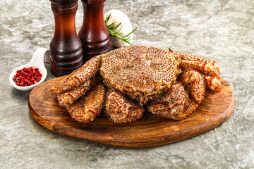 Delicous gurmet Steamed hairy crab