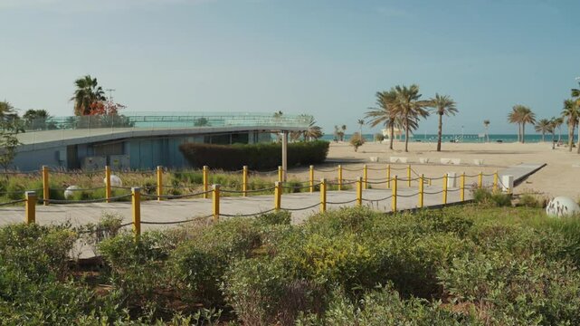 Al Mirfa city Cornish or corniche park Abu Dhabi United Arab Emirates