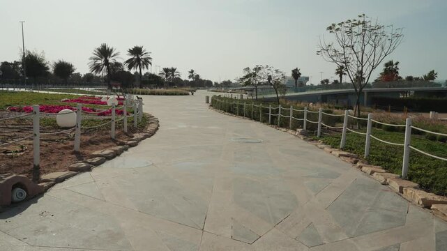 Al Mirfa city Cornish or corniche park Abu Dhabi United Arab Emirates