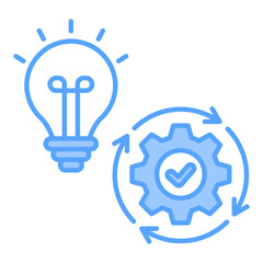Ideas Blue Icon