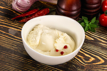 Italian soft young cheese burrata