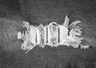 Black and white denim texture abstract, Textures ripped jeans background, for design