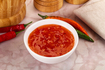 Sweet and sour chili sauce with pineapple
